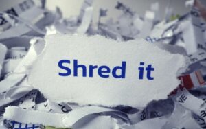 document shredding in California
